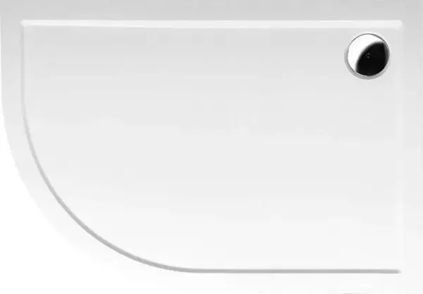 Polysan Vaničky - Sprchová vanička Rena R, 120x90 cm, liaty mramor, pravá, biela 65611