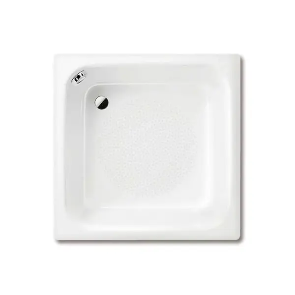 Kaldewei Advantage - Štvorcová sprchová vanička Sanidusch 495, 80x80x25 cm, biela-sprchová vanička, antislip, bez polystyrénového nosiča 332030000001