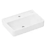 Hansgrohe Xanuia Q - Umývadlo 55x37 cm, bez prepadu, otvor na batériu, SmartClean, biela 61122450