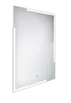 Nimco Zrcadla - Zrcadlo v rámu s LED osvětlením, 60x80 cm, hliník ZP 14002V