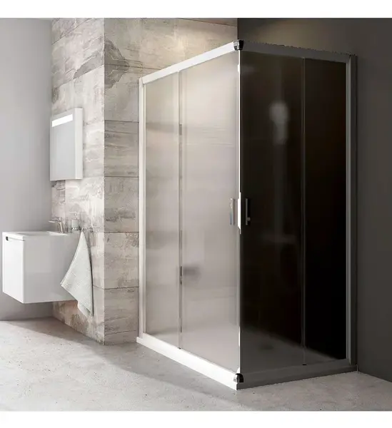 Ravak Blix - Sprchové dvere BLRV2K 110 cm, biela/sklo Grape 1XVD0100ZG