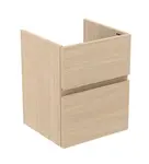 Ideal Standard Finesse - Umyvadlová skříňka, 43x40x54 cm, 2 zásuvky, bílý dub E3405US