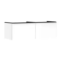 Hansgrohe Xelu Q - Umývadlová skrinka, 50x156x55 cm, 2 zásuvky, lesklá biela/matná čierna 54070670