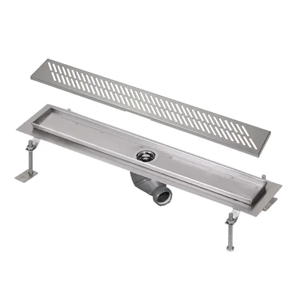 Sanela Žľaby z nehrdzavejúcej ocele - Sprchový žľab do priestoru, dĺžka 75 cm, lesklá nerezová SLKN 03D