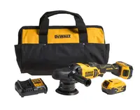 DeWALT Nářadí - 18V AKU leštička 125 mm, 2x aku 5,0 Ah XR, nabíječka DCM848P2