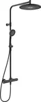 Hansa Aurelia - Sprchový set s termostatom, priemer 30 cm, 3 prúdy, matná čierna 4719910333