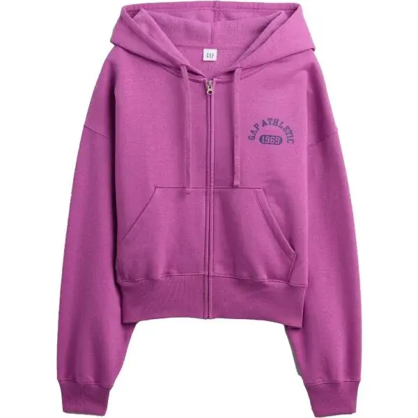 GAP V-LOGO ABV HIGH RIB FZ Dámská mikina, fialová, velikost