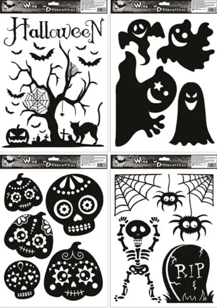 Okenní fólie 6850 černé 30x42cm, Halloween