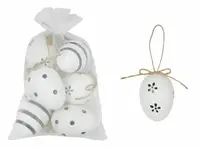 Vajíčka plast 6cm/6ks BLW sáček