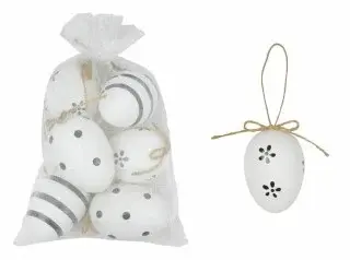 Vajíčka plast 6cm/6ks BLW sáček