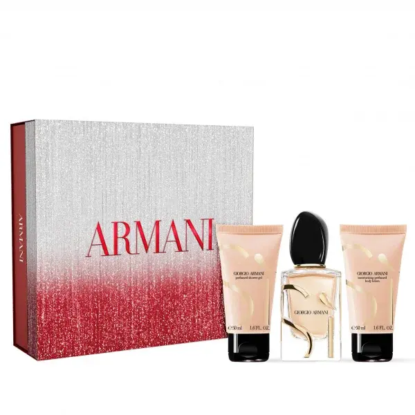 Armani Sí dárková sada (parfémová voda 50 ml + tělové mléko 50 ml + sprchový gel 50 ml)