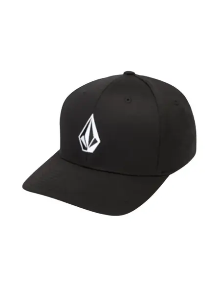Volcom kšiltovka Full Stone Flexfit Hat Black | Černá | Velikost L/XL