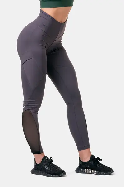 Nebbia Fit & Smart legíny s vysokým pasem 572, S, hnědá