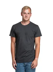 Meatfly pánské tričko Striped Logo Charcoal Heather | Šedá | Velikost XXXL