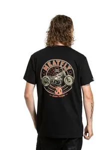 Meatfly pánské tričko Born To Ride Black | Černá | Velikost M | 100% bavlna
