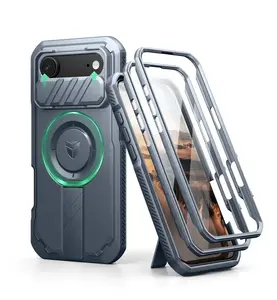 Dexnor MagSafe 360 Kickstand Camprotector obal iPhone Air, modrý