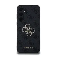 Zadní kryt Guess PU 4G Metal Logo pro Samsung Galaxy A35 5G, šedá