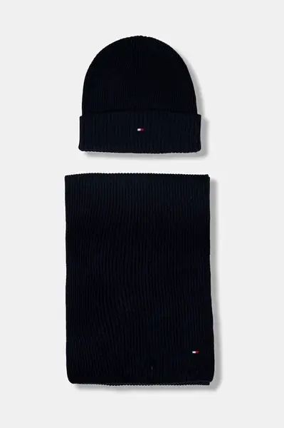 Sada s příměsí kašmíru Tommy Hilfiger tmavomodrá barva, AM0AM13807