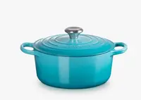 Le Creuset Signature - Pekáč kruhový s pokrievkou, objem 4,2 litra, caraibes 21177241702430