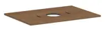 Hansgrohe Xilesa E - Doska pod umývadlo, 78x55 cm, výrez uprostred, kašmírový dub 54275550