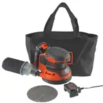 BLACK+DECKER Náradie - 18V AKU excentrická brúska 125 mm, 1x aku 1,5 Ah Li-Ion, nabíjačka BDCROS18-QW