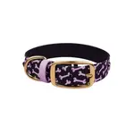 Obojok Bura čierny Kostičky | Obojok pre psov - M/L