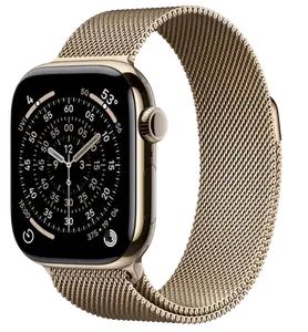 APPLE Watch 11 GPS + Cellular 42mm zlatý titan - zlatý milánský tah