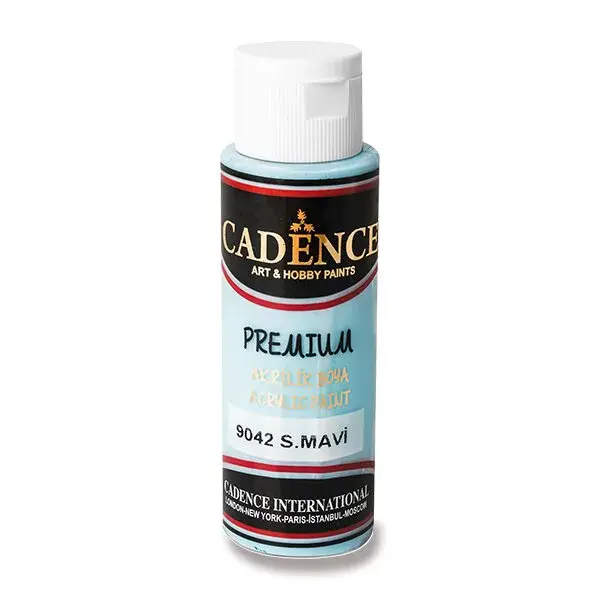 Akrylové barvy Cadence Premium, 70 ml - sv. modrá