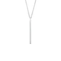 Náhrdelník s hladkou tyčinkou z bílého zlata KLENOTA
