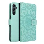 Flipové pouzdro MEZZO Book case pro Samsung Galaxy A15 4G/A15 5G, mandala green