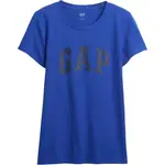 GAP V-FRNCH SS LOGO CLSSC TEE FA25 Dámské tričko, modrá, velikost