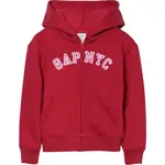 GAP V-FA LOGO HERITAGE FZ Dívčí mikina, červená, velikost
