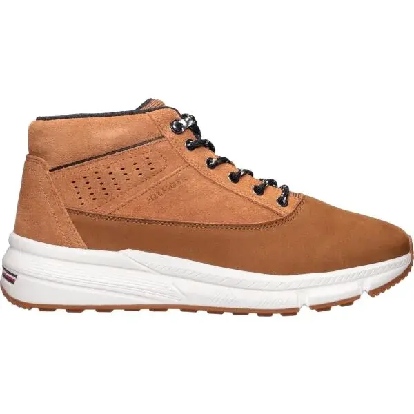 Tommy Hilfiger HILFIGER W NBK SDE HYBRID BOOT Pánska členková obuv, hnedá, veľkosť