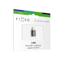 Redukce FIXED pro nabíjení a přenos z microUSB/Lightning, podpora iOS 12.x a nižší, černá