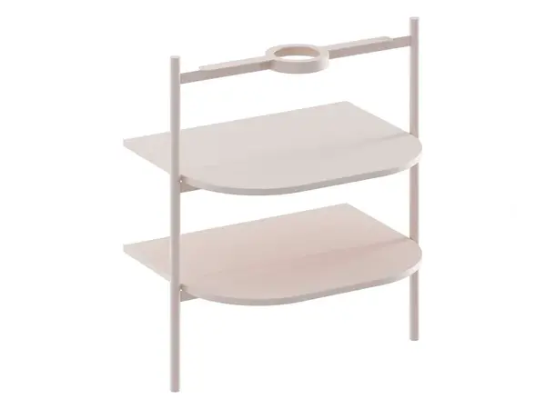Ravak Yard - Konstrukce s policemi pod umyvadlo, Alabaster Pink D80000G005
