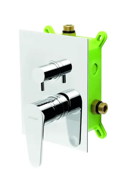 Novaservis Titania Fresh - Baterie pod omítku pro 2 spotřebiče s tělesem, chrom BOX96051R,0