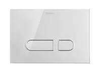 Duravit DuraSystem - Ovládání splachování, bílé sklo WD5002012000