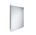 Nimco Zrcadla - Zrcadlo s LED osvětlením, 50x70 cm, hliník ZP 23001
