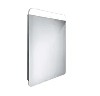 Nimco Zrcadla - Zrcadlo s LED osvětlením, 50x70 cm, hliník ZP 23001
