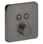 Axor ShowerSelect - Termostat pod omítku pro 2 spotřebiče, kartáčovaný černý chrom 36707340