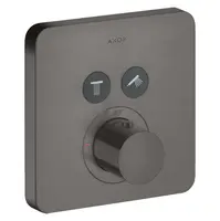 Axor ShowerSelect - Termostat pod omítku pro 2 spotřebiče, kartáčovaný černý chrom 36707340