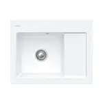 Villeroy & Boch Subway 45 - Keramický dřez 65x51 cm, CeramicPlus, alpská bílá 331201R1