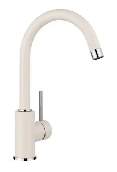 Blanco Mida - Dřezová baterie, jemná bílá/chrom 526966