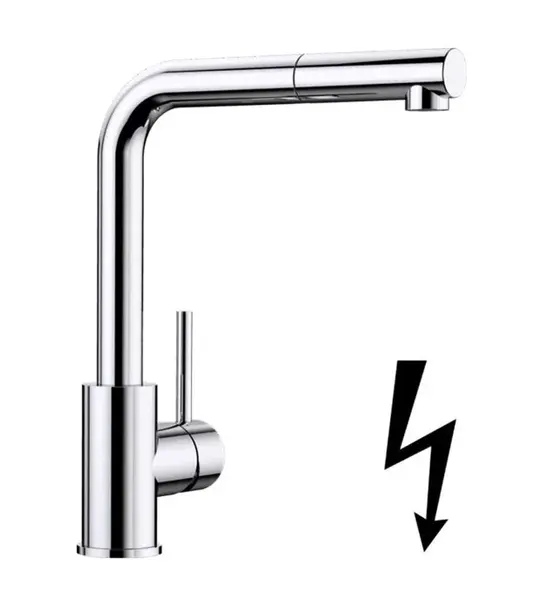 Blanco Mila S - Dřezová baterie s výsuvnou koncovkou, chrom 521466