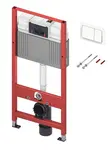 Tece TECEbase - Předstěnová instalace pro závěsné WC, s nádržkou Base, včetně tlačítka, stavební výška 1,12 m 9400400