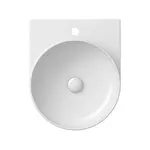 Ravak Yard - Umyvadlo 41x50 cm, bez přepadu, otvor pro baterii, bílá XJX01240002