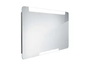 Nimco Zrcadla - Zrcadlo s LED osvětlením, 100x70 cm, hliník ZP 22004