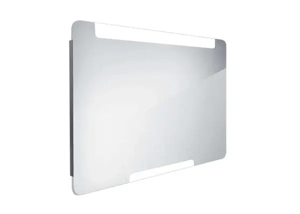 Nimco Zrcadla - Zrcadlo s LED osvětlením, 100x70 cm, hliník ZP 22004