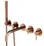 OMNIRES Y - Vanová baterie pod omítku, 5-otvorová instalace, s tělesem, s příslušenstvím, měď Y1237/1CP