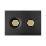 Alcadrain Dot.Dot. - Ovládání splachování, matná černá/zlatá M1978-7